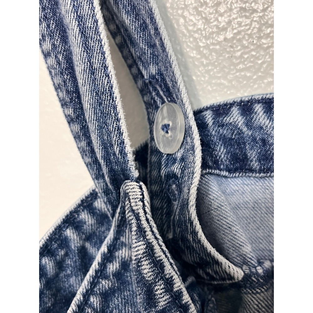 GAP Patchwork Denim Dress Blue Jean Button Womens XS - Picture 7 of 8